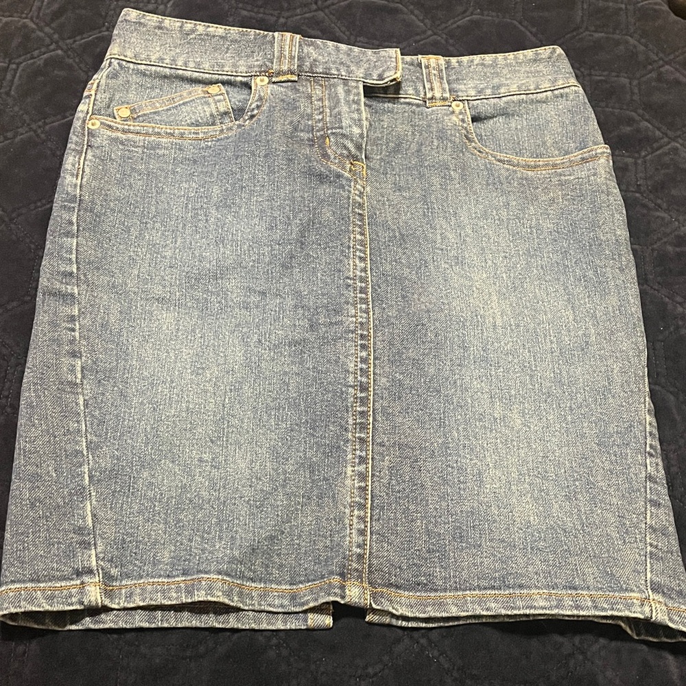 The Limited Vintage Blue Denim Skirt